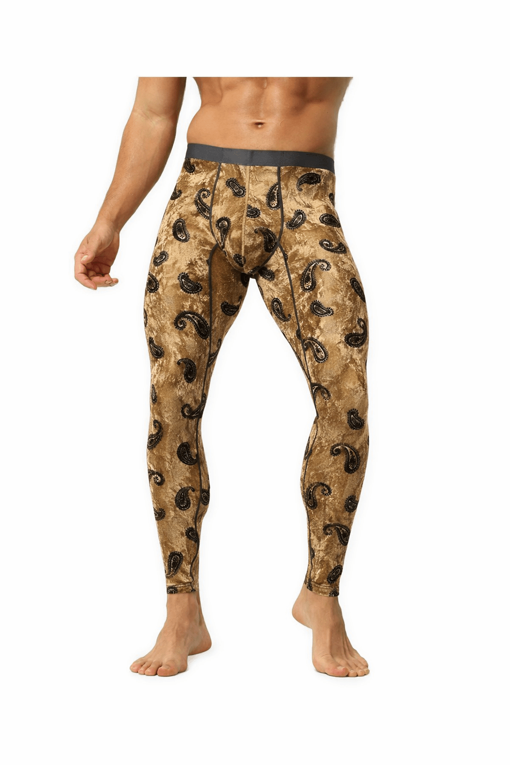 Sleevor 31 - Velvet Leggings for Men - Sarman Fashion - Wholesale Clothing Fashion Brand for Men from Canada