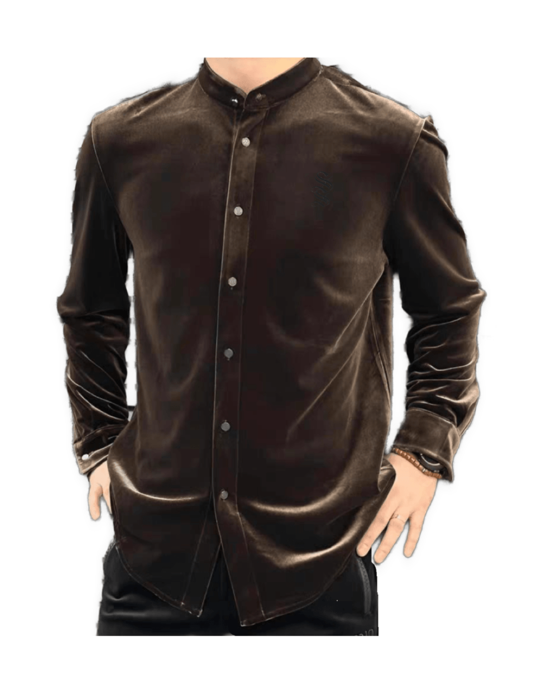 Smu 2 - Velvet Shirt for Men - Sarman Fashion - Wholesale Clothing Fashion Brand for Men from Canada