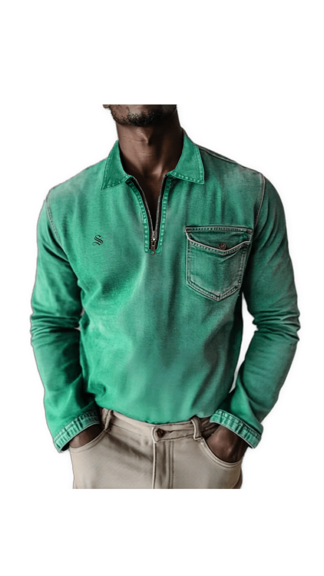 Sokila - Long Sleeves Shirt for Men - Sarman Fashion - Wholesale Clothing Fashion Brand for Men from Canada