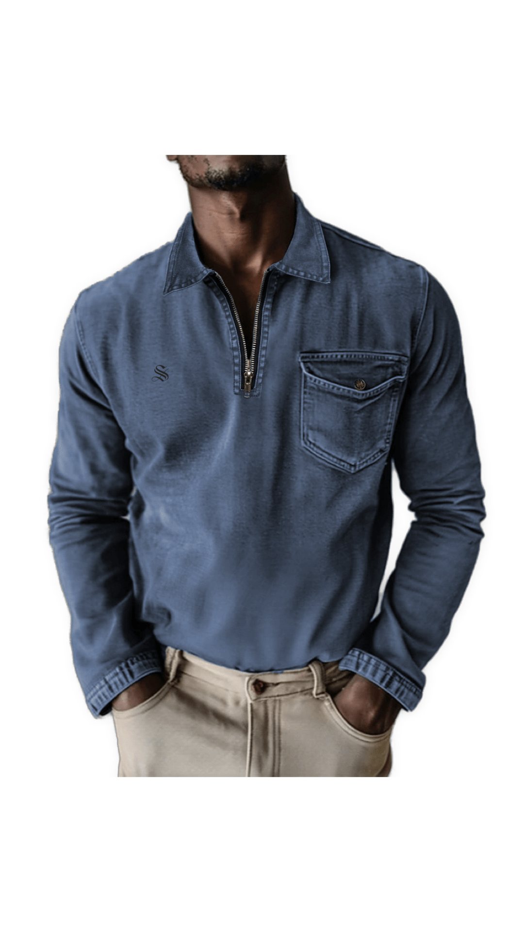 Sokila - Long Sleeves Shirt for Men - Sarman Fashion - Wholesale Clothing Fashion Brand for Men from Canada