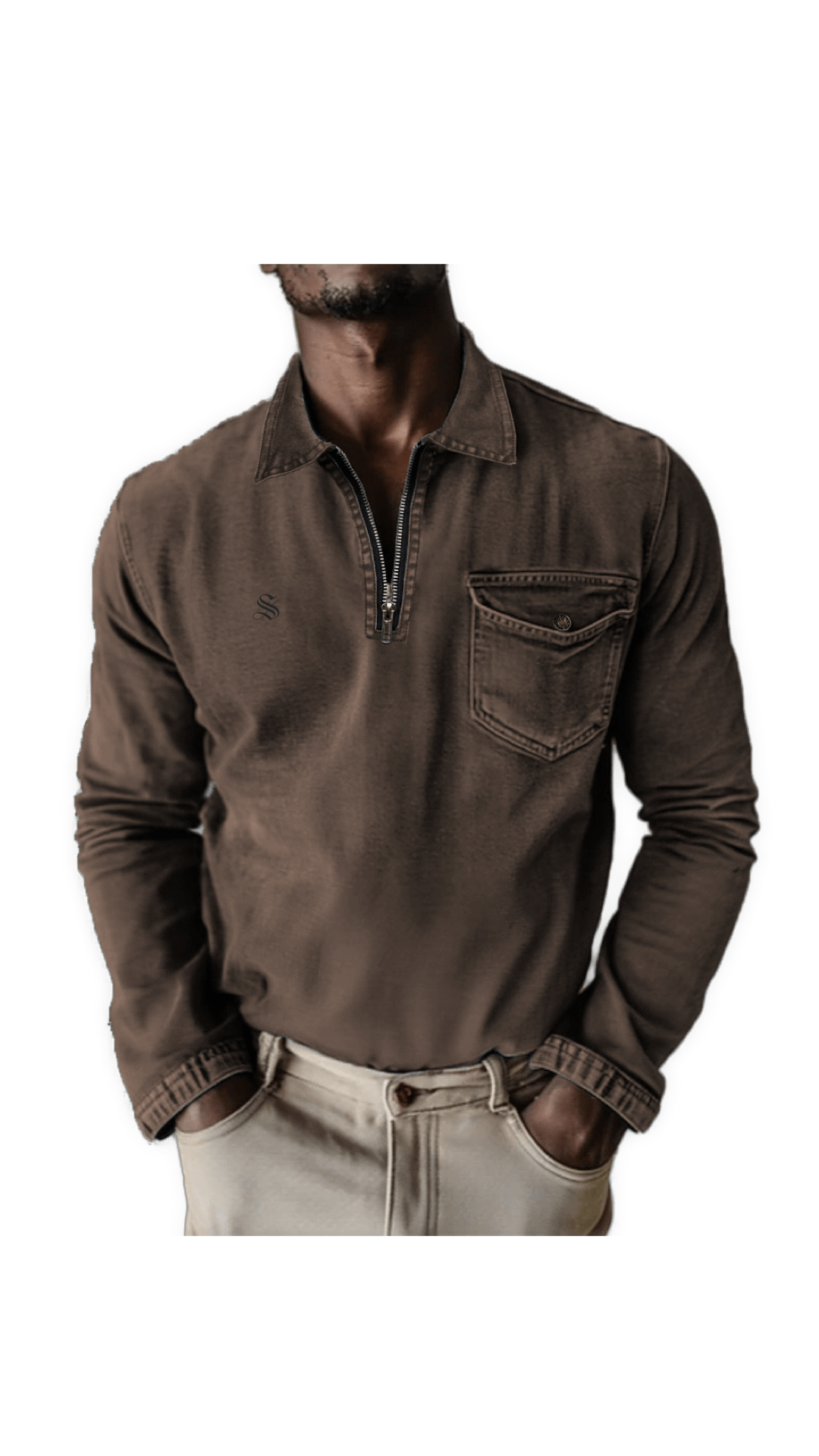 Sokila - Long Sleeves Shirt for Men - Sarman Fashion - Wholesale Clothing Fashion Brand for Men from Canada