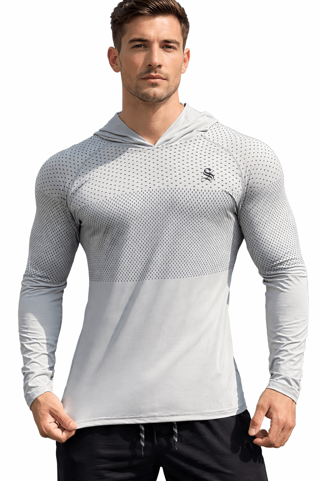 Sorula - Long Sleeve Shirt with Hood for Men - Sarman Fashion - Wholesale Clothing Fashion Brand for Men from Canada