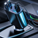 SPGUARD 3 Retractable Car Charger, Retractable Cables and 2 USB Ports Compatible with iPhone 16/15/14/13/12/11/iPad, Galaxy S23/ S22/S10 - Sarman Fashion - Wholesale Clothing Fashion Brand for Men from Canada
