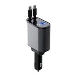 SPGUARD Retractable Car Charger, 66W Fast Car Phone Charge Type C, Retractable Cables and 2 USB Ports Car Charger Adapter, Compatible with iPhone 15/14/13/12/11/iPad, Galaxy S23/ S22/S10 - Sarman Fashion - Wholesale Clothing Fashion Brand for Men from Canada