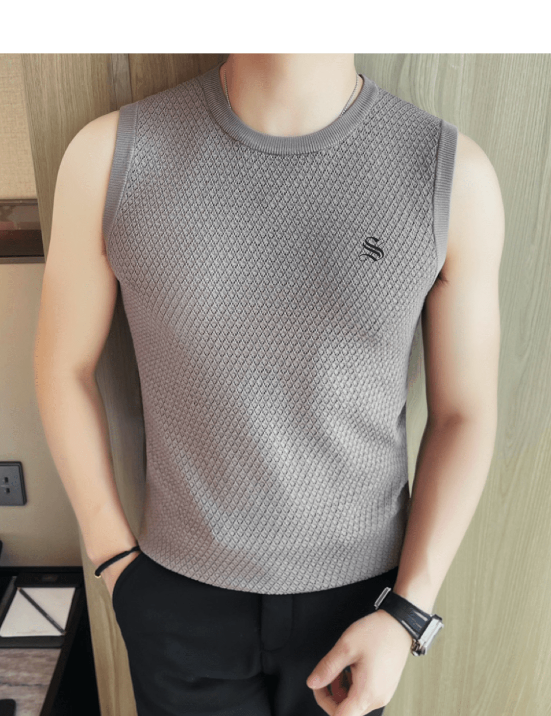 Staffgo 4 - Tank Top for Men - Sarman Fashion - Wholesale Clothing Fashion Brand for Men from Canada