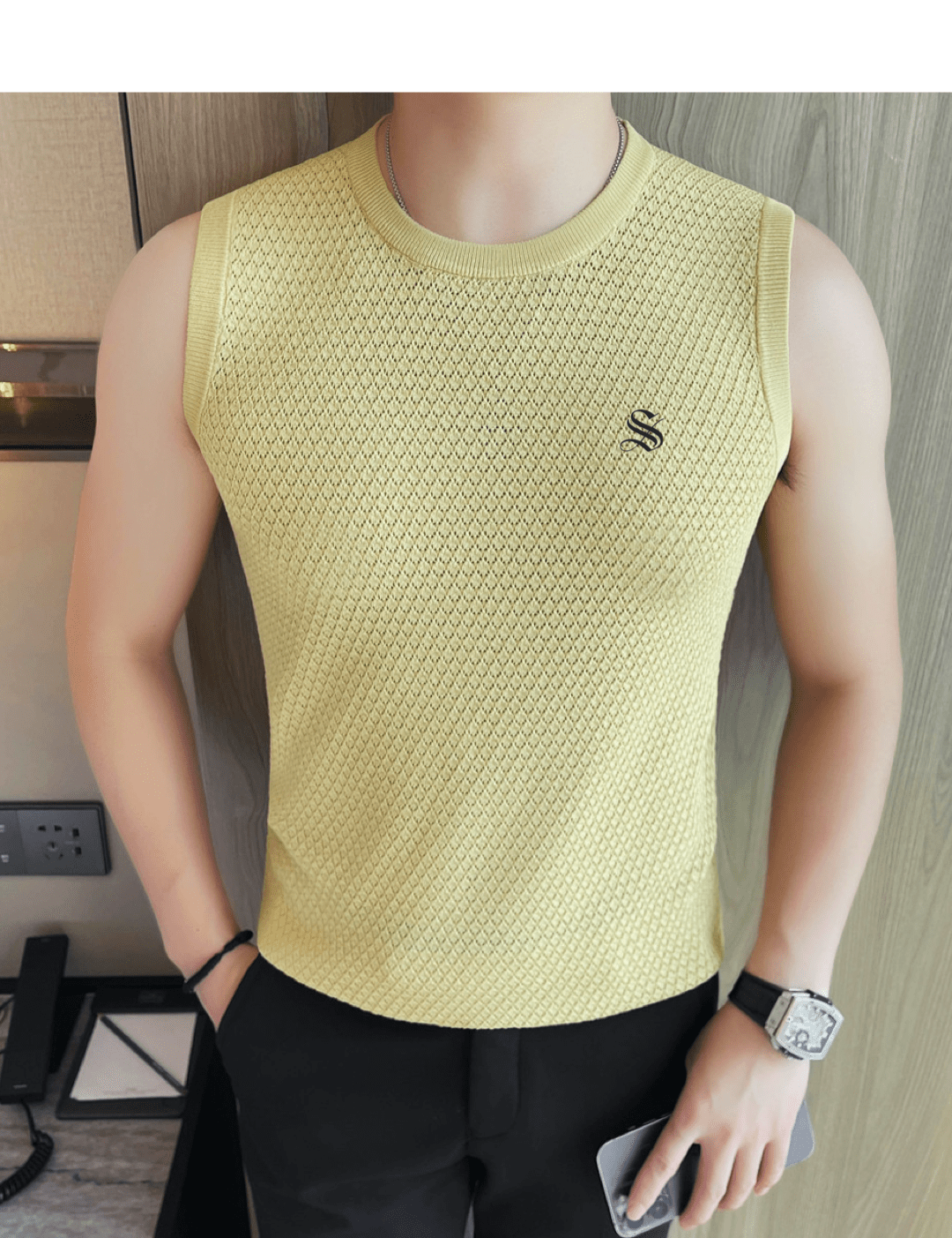 Staffgo 4 - Tank Top for Men - Sarman Fashion - Wholesale Clothing Fashion Brand for Men from Canada