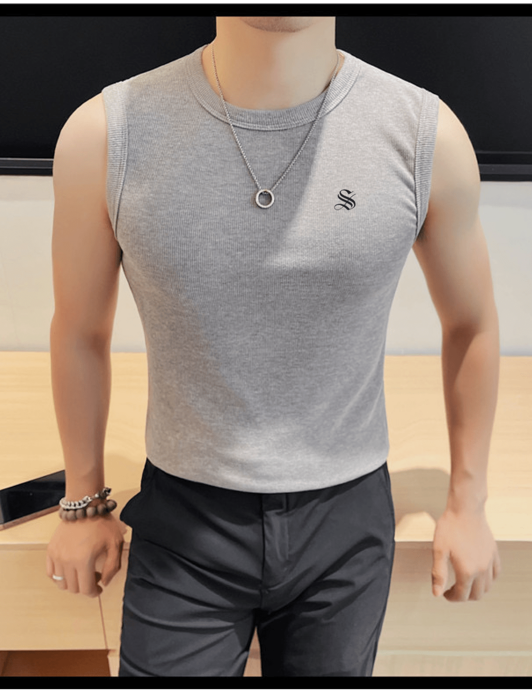 Staffgo - Tank Top for Men - Sarman Fashion - Wholesale Clothing Fashion Brand for Men from Canada