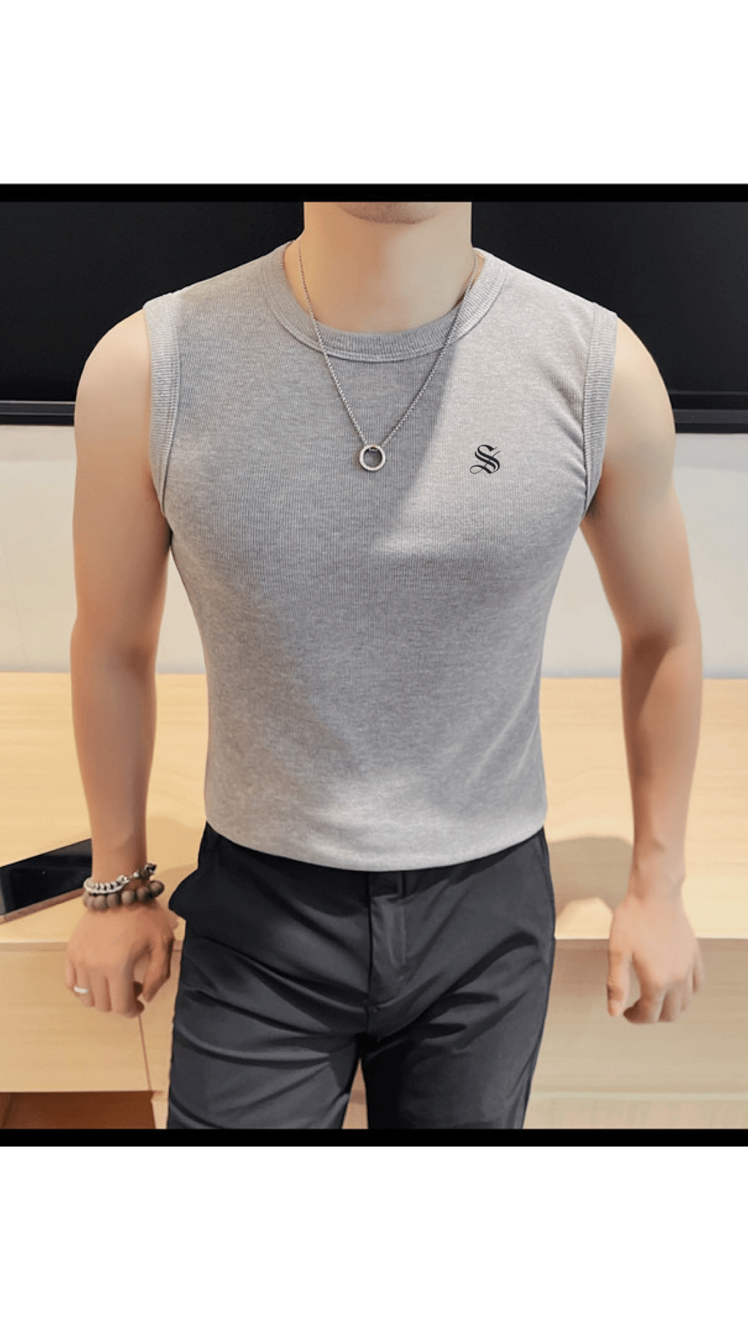 Staffgo - Tank Top for Men - Sarman Fashion - Wholesale Clothing Fashion Brand for Men from Canada