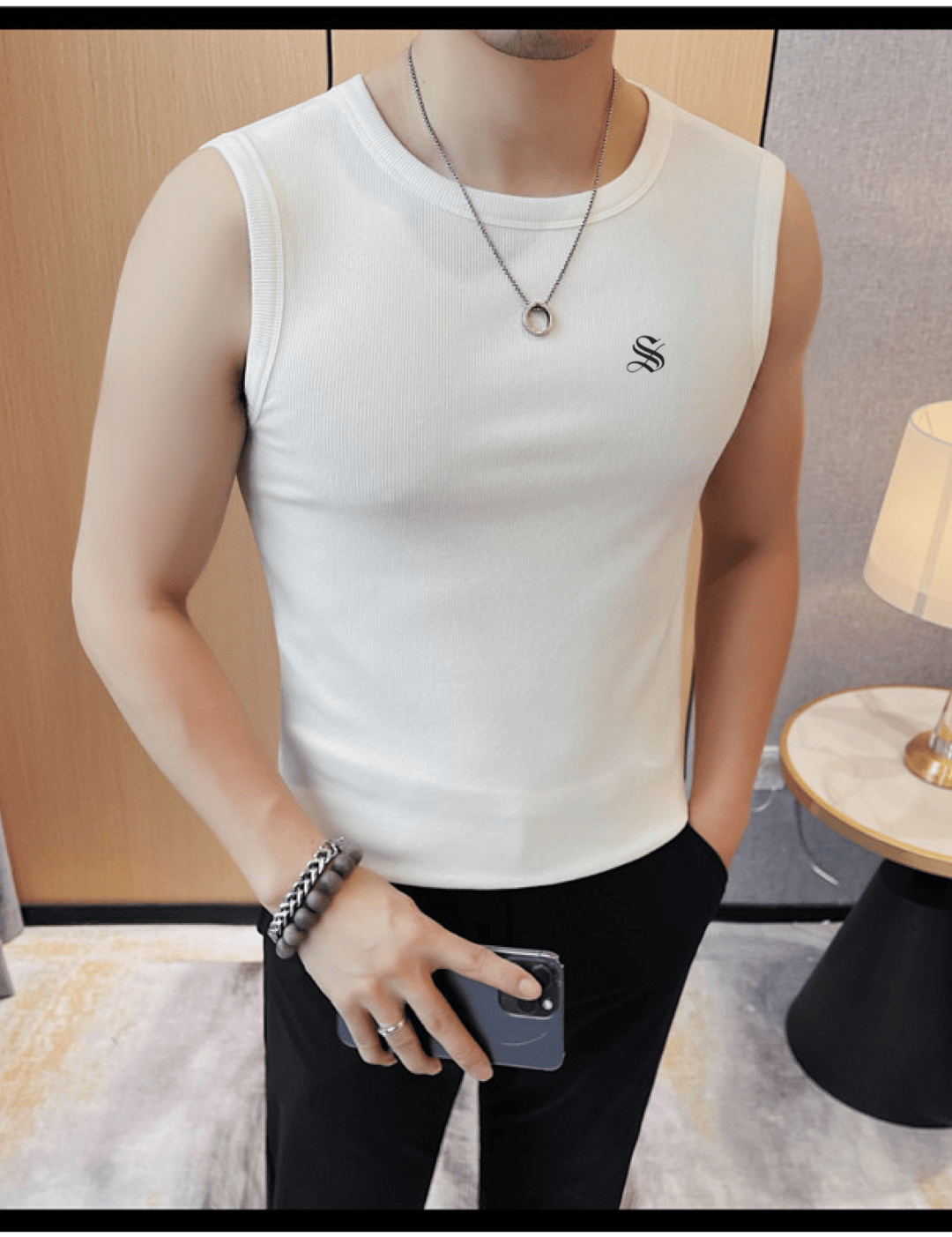 Staffgo - Tank Top for Men - Sarman Fashion - Wholesale Clothing Fashion Brand for Men from Canada