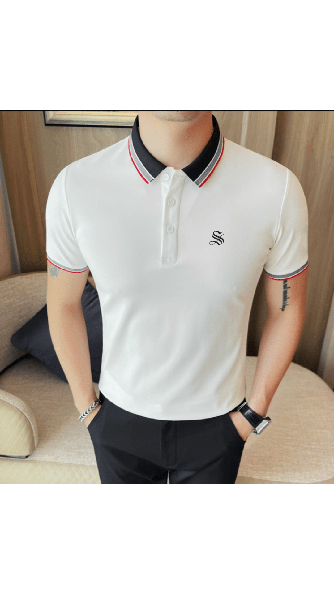 Staffno 10 - Polo Shirt for Men - Sarman Fashion - Wholesale Clothing Fashion Brand for Men from Canada