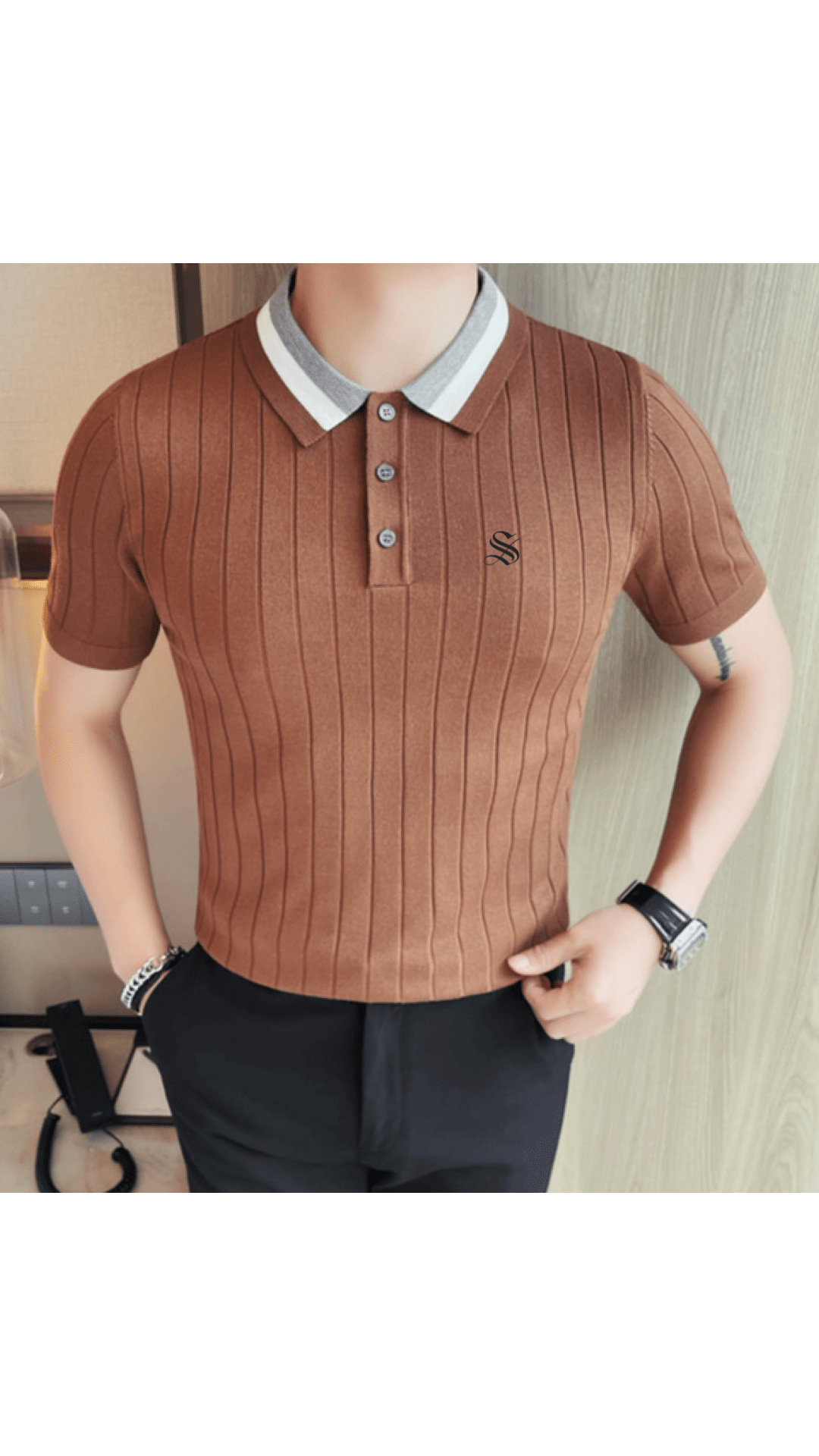Staffno 7 - Polo Shirt for Men - Sarman Fashion - Wholesale Clothing Fashion Brand for Men from Canada