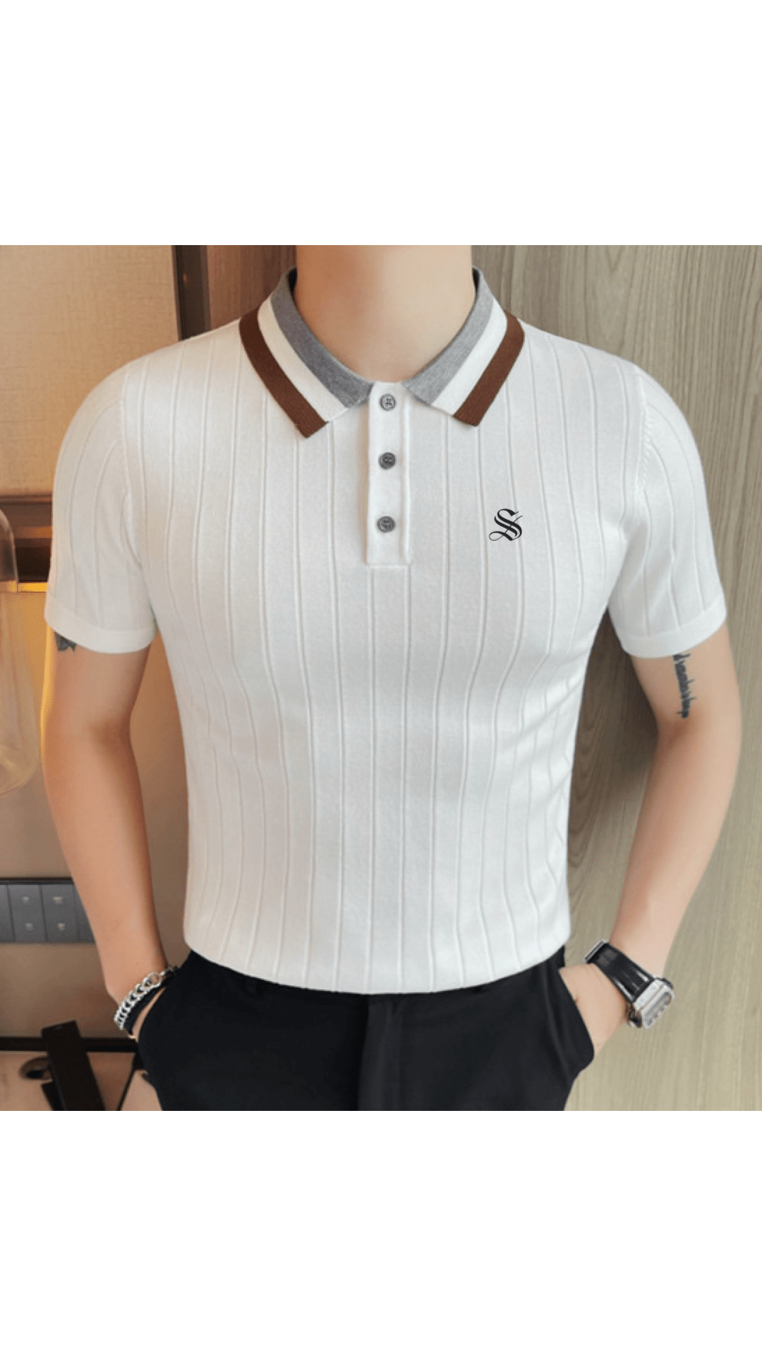 Staffno 7 - Polo Shirt for Men - Sarman Fashion - Wholesale Clothing Fashion Brand for Men from Canada