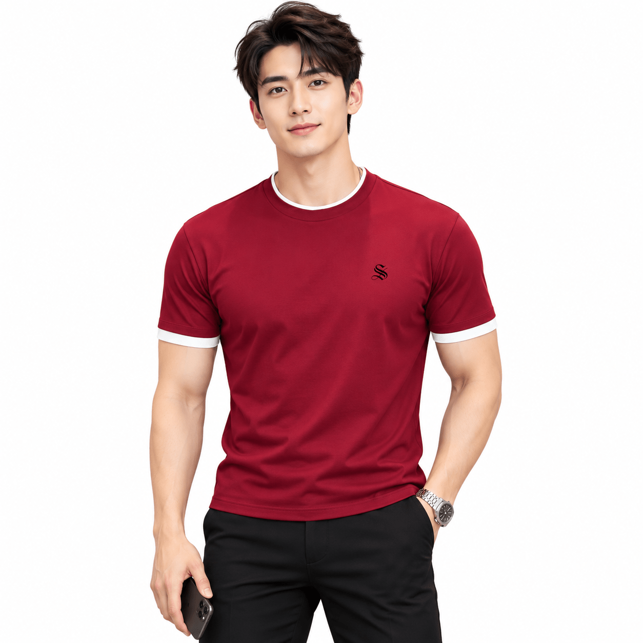 Staffro 22 - T-Shirt for Men - Sarman Fashion - Wholesale Clothing Fashion Brand for Men from Canada