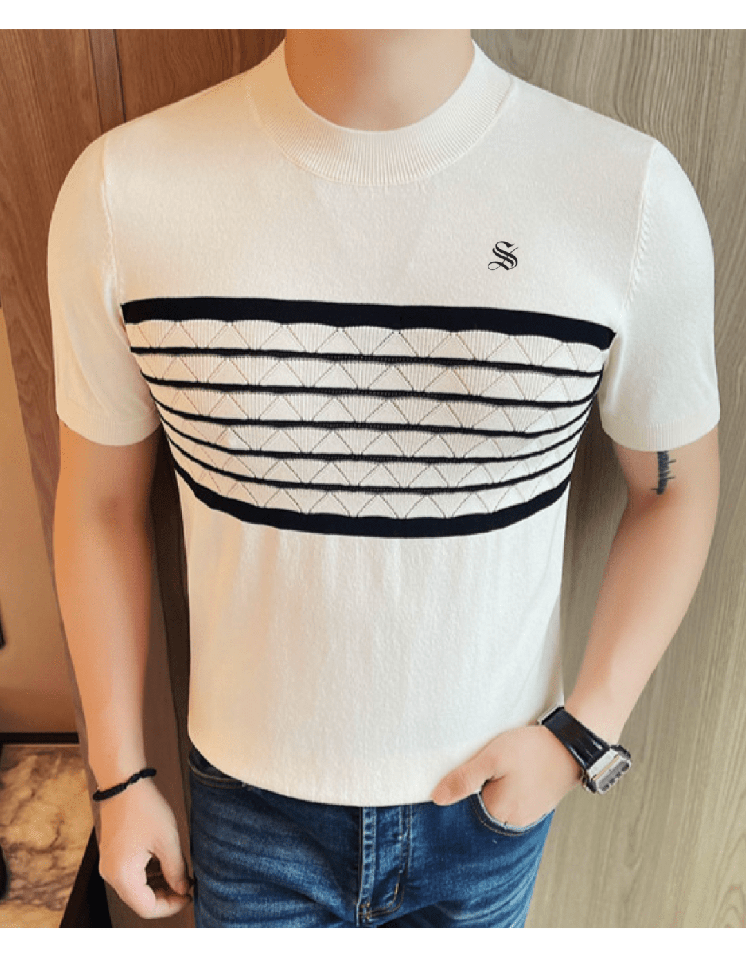 Staffro - T-Shirt for Men - Sarman Fashion - Wholesale Clothing Fashion Brand for Men from Canada