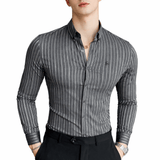 StripDragon 22 - Long Sleeves Shirt for Men - Sarman Fashion - Wholesale Clothing Fashion Brand for Men from Canada