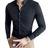 StripDragon 22 - Long Sleeves Shirt for Men - Sarman Fashion - Wholesale Clothing Fashion Brand for Men from Canada