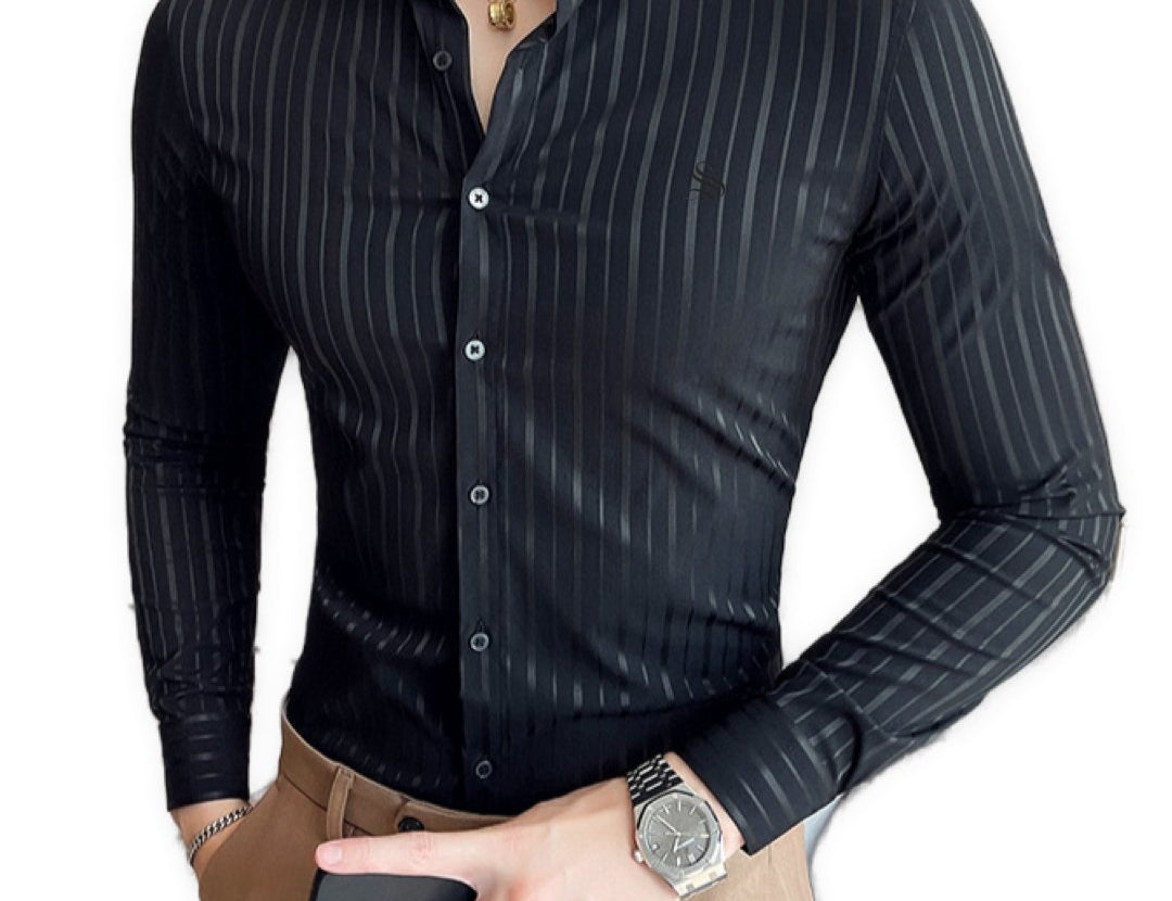 StripDragon 22 - Long Sleeves Shirt for Men - Sarman Fashion - Wholesale Clothing Fashion Brand for Men from Canada