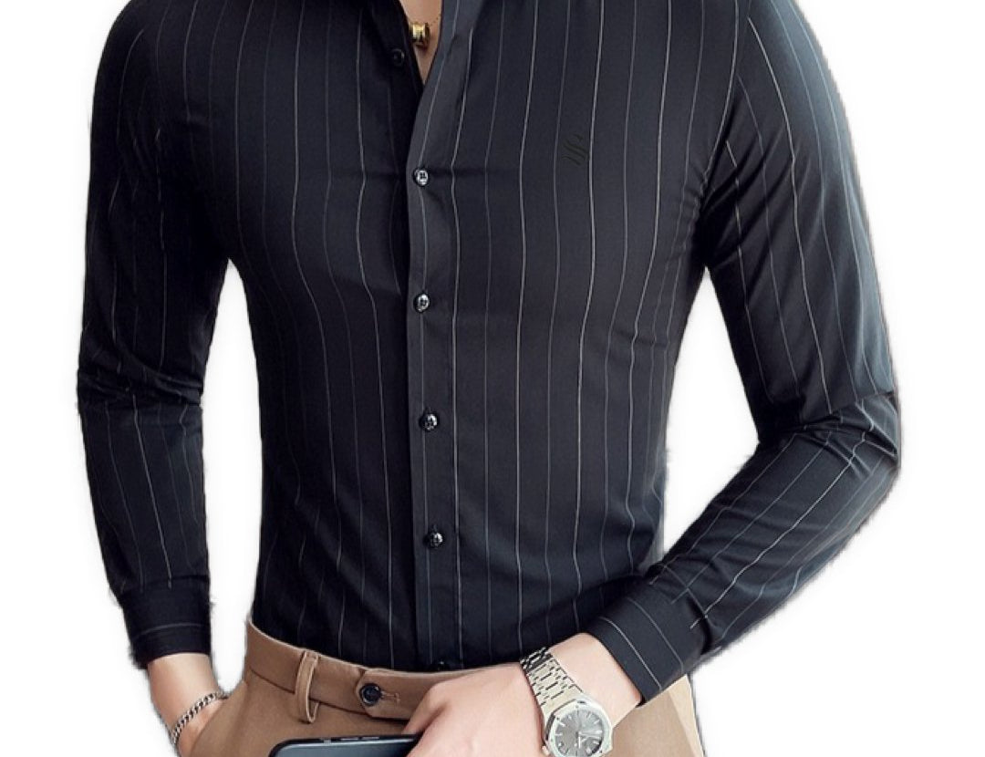 StripDragon 23 - Long Sleeves Shirt for Men - Sarman Fashion - Wholesale Clothing Fashion Brand for Men from Canada