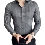 StripDragon 23 - Long Sleeves Shirt for Men - Sarman Fashion - Wholesale Clothing Fashion Brand for Men from Canada