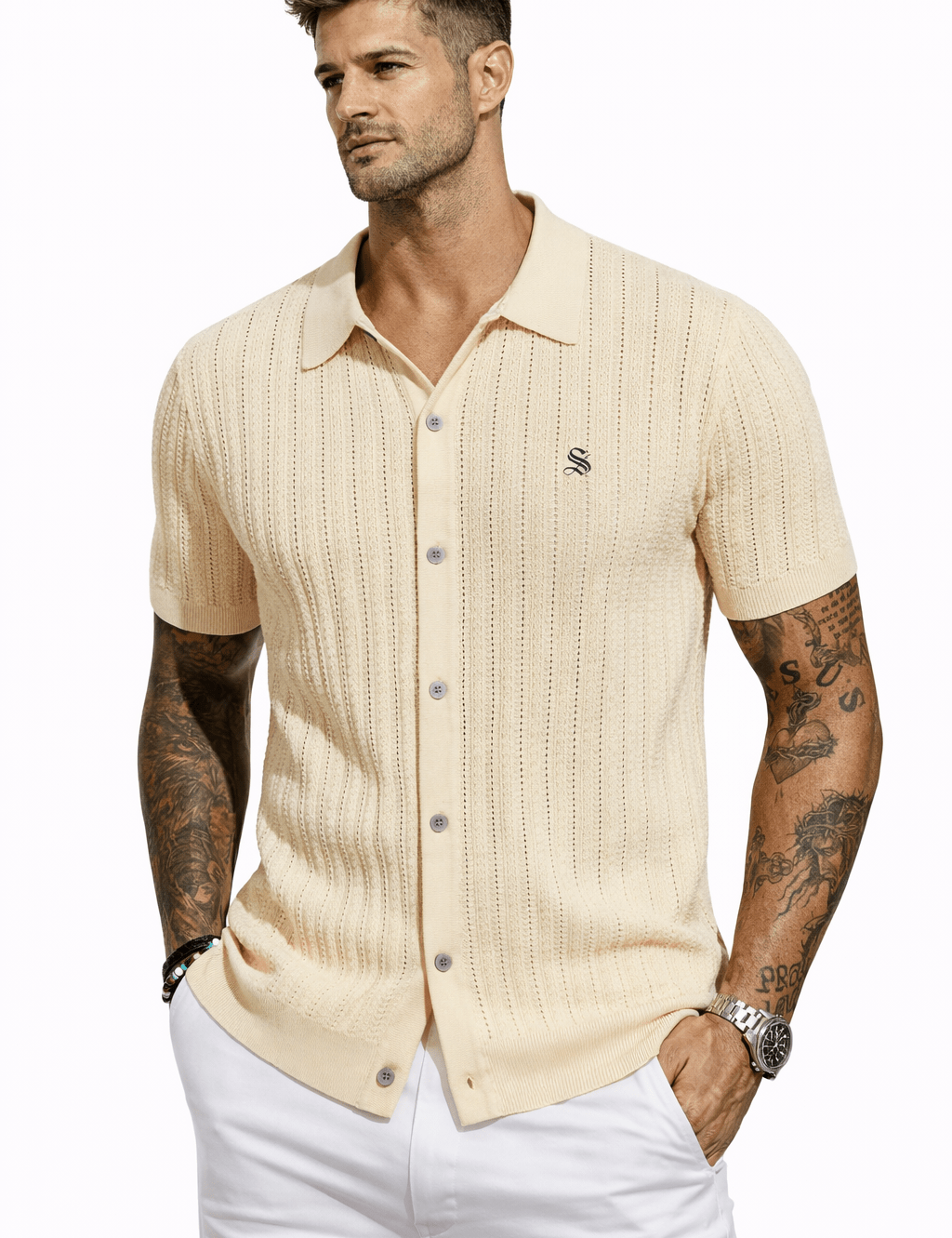 Subnu - Polo Shirt for Men - Sarman Fashion - Wholesale Clothing Fashion Brand for Men from Canada