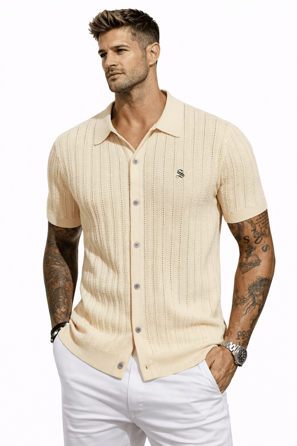 Subnu - Polo Shirt for Men - Sarman Fashion - Wholesale Clothing Fashion Brand for Men from Canada
