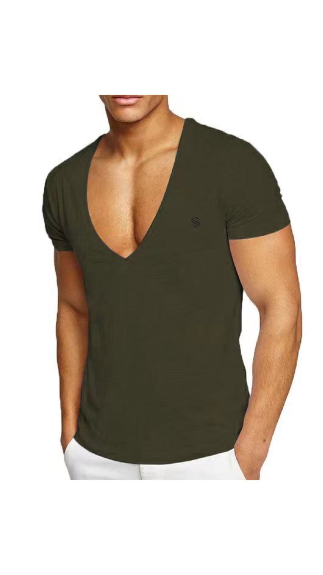 SummerVice - V-Neck T-Shirt for Men - Sarman Fashion - Wholesale Clothing Fashion Brand for Men from Canada