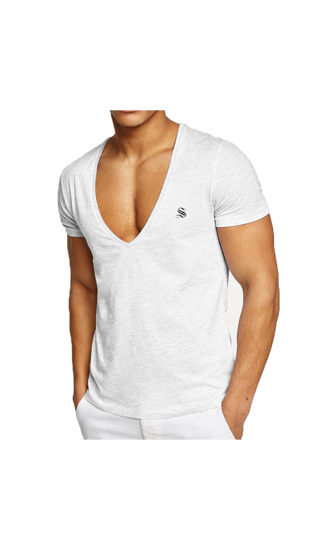 SummerVice - V-Neck T-Shirt for Men - Sarman Fashion - Wholesale Clothing Fashion Brand for Men from Canada