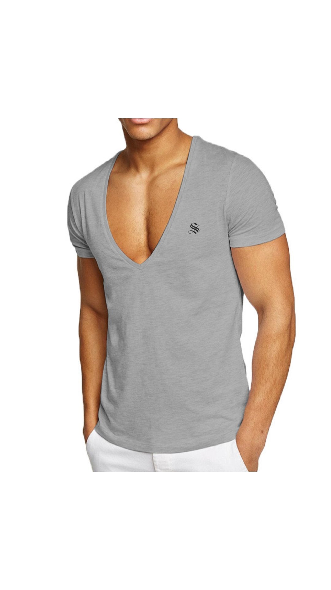 SummerVice - V-Neck T-Shirt for Men - Sarman Fashion - Wholesale Clothing Fashion Brand for Men from Canada