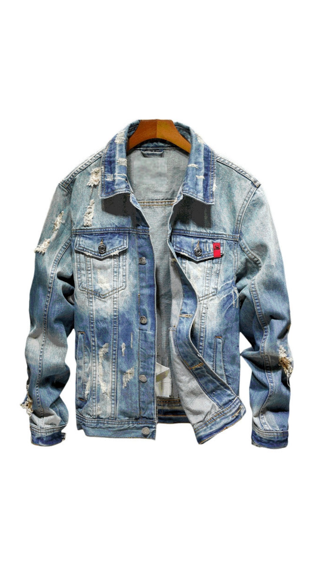 SumNum - Long Sleeve Jeans Jacket for Men - Sarman Fashion - Wholesale Clothing Fashion Brand for Men from Canada