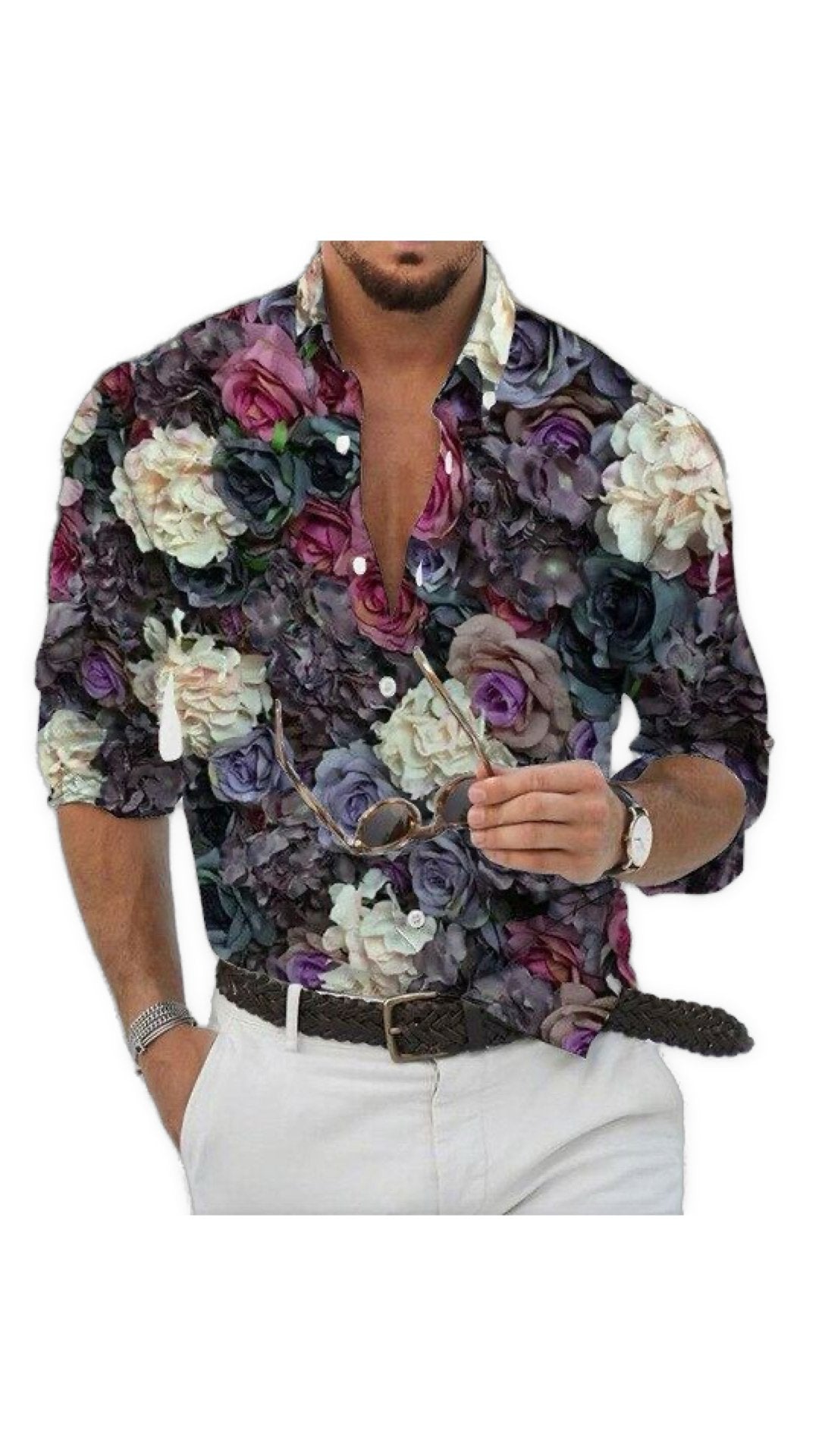 Sunuda 2 - Long Sleeves Shirt for Men - Sarman Fashion - Wholesale Clothing Fashion Brand for Men from Canada