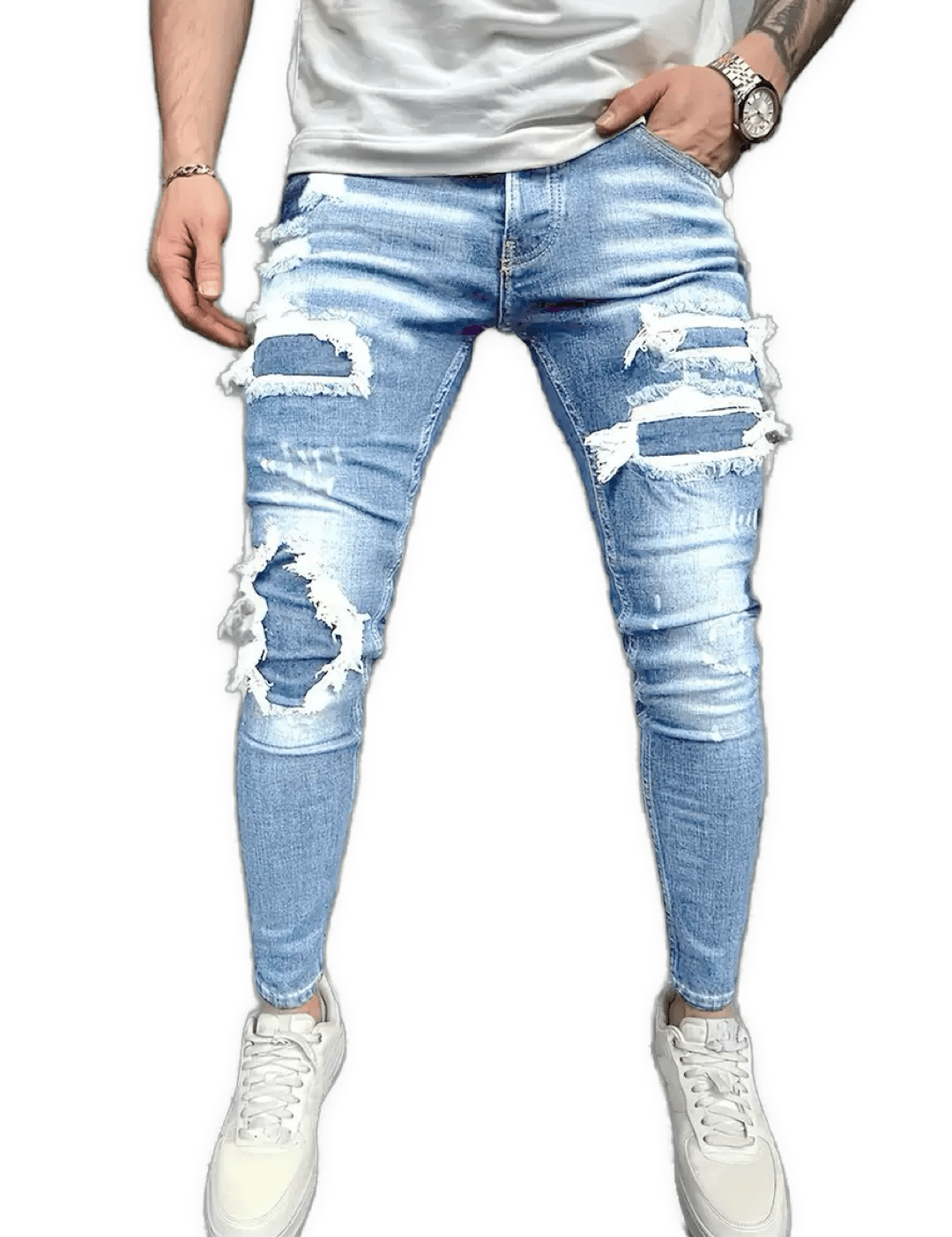 Supreme Leader 4 - Skinny Jeans for Men - Sarman Fashion - Wholesale Clothing Fashion Brand for Men from Canada