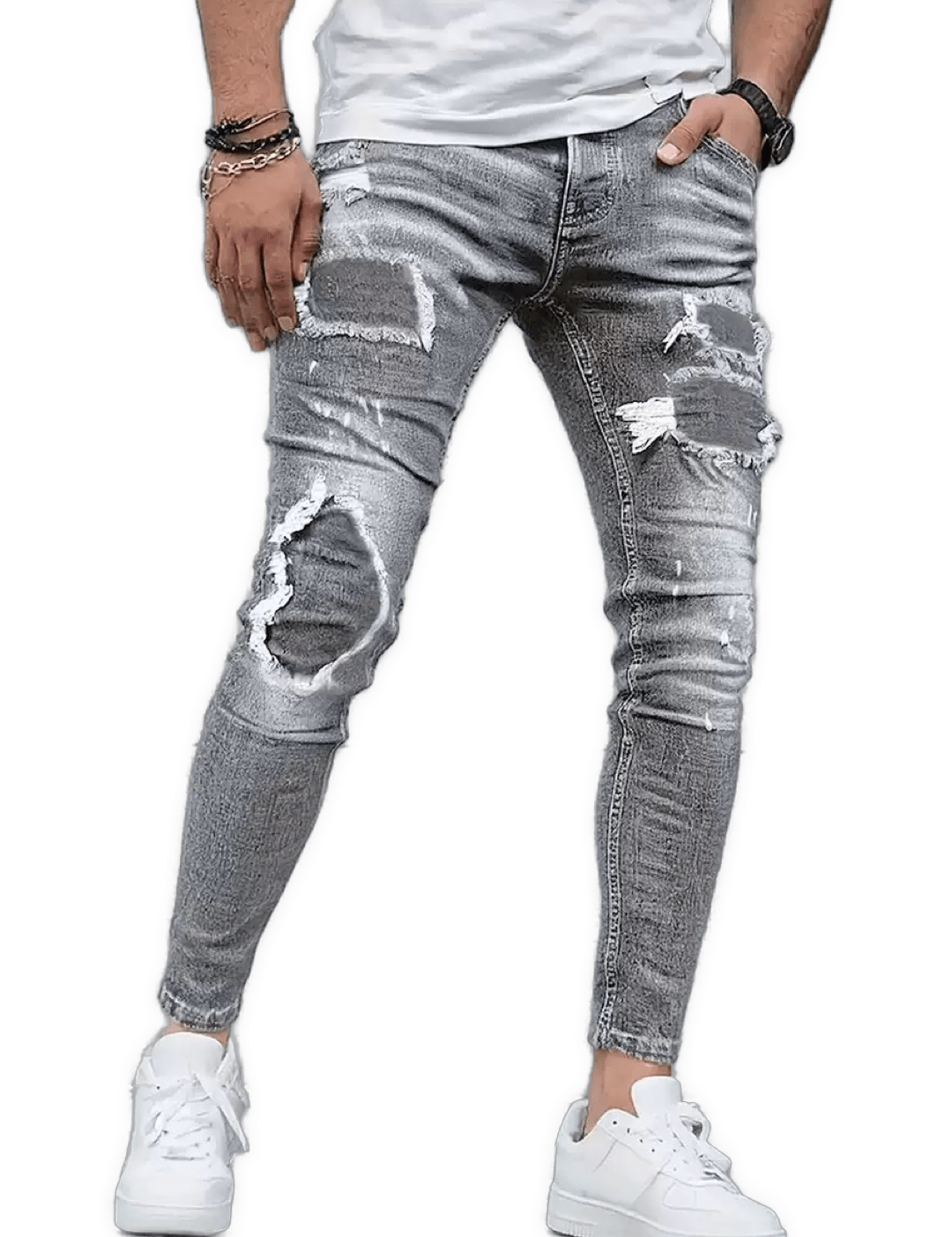 Supreme Leader 4 - Skinny Jeans for Men - Sarman Fashion - Wholesale Clothing Fashion Brand for Men from Canada