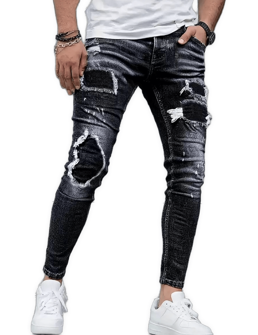 Supreme Leader 4 - Skinny Jeans for Men - Sarman Fashion - Wholesale Clothing Fashion Brand for Men from Canada