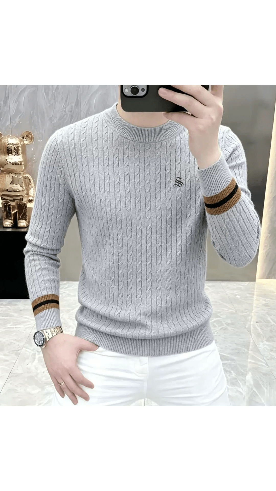 Suzunar 3 - Sweater for Men - Sarman Fashion - Wholesale Clothing Fashion Brand for Men from Canada