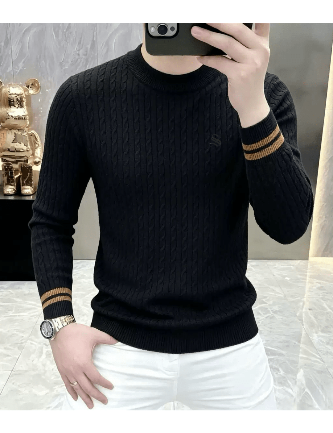 Suzunar 3 - Sweater for Men - Sarman Fashion - Wholesale Clothing Fashion Brand for Men from Canada