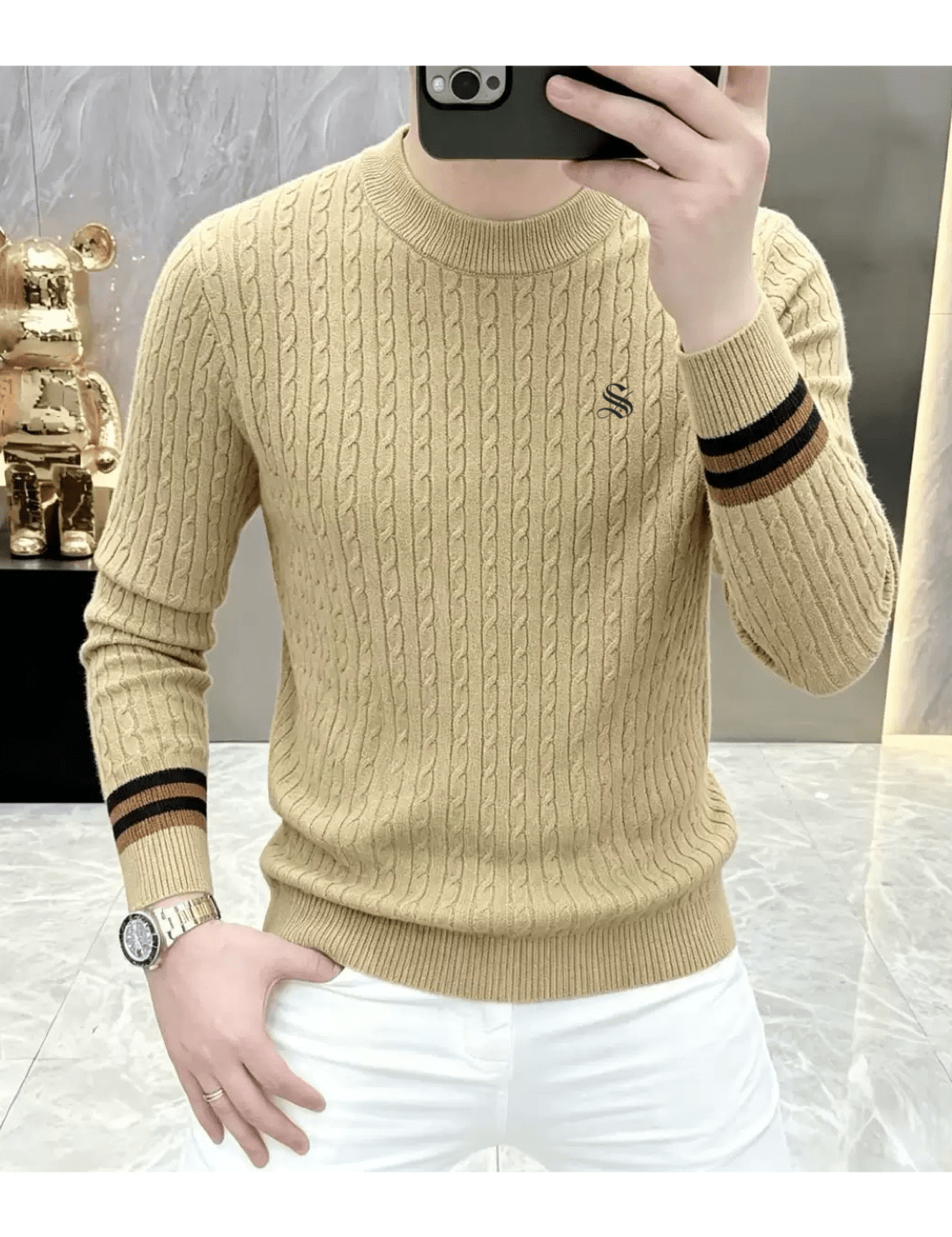 Suzunar 3 - Sweater for Men - Sarman Fashion - Wholesale Clothing Fashion Brand for Men from Canada