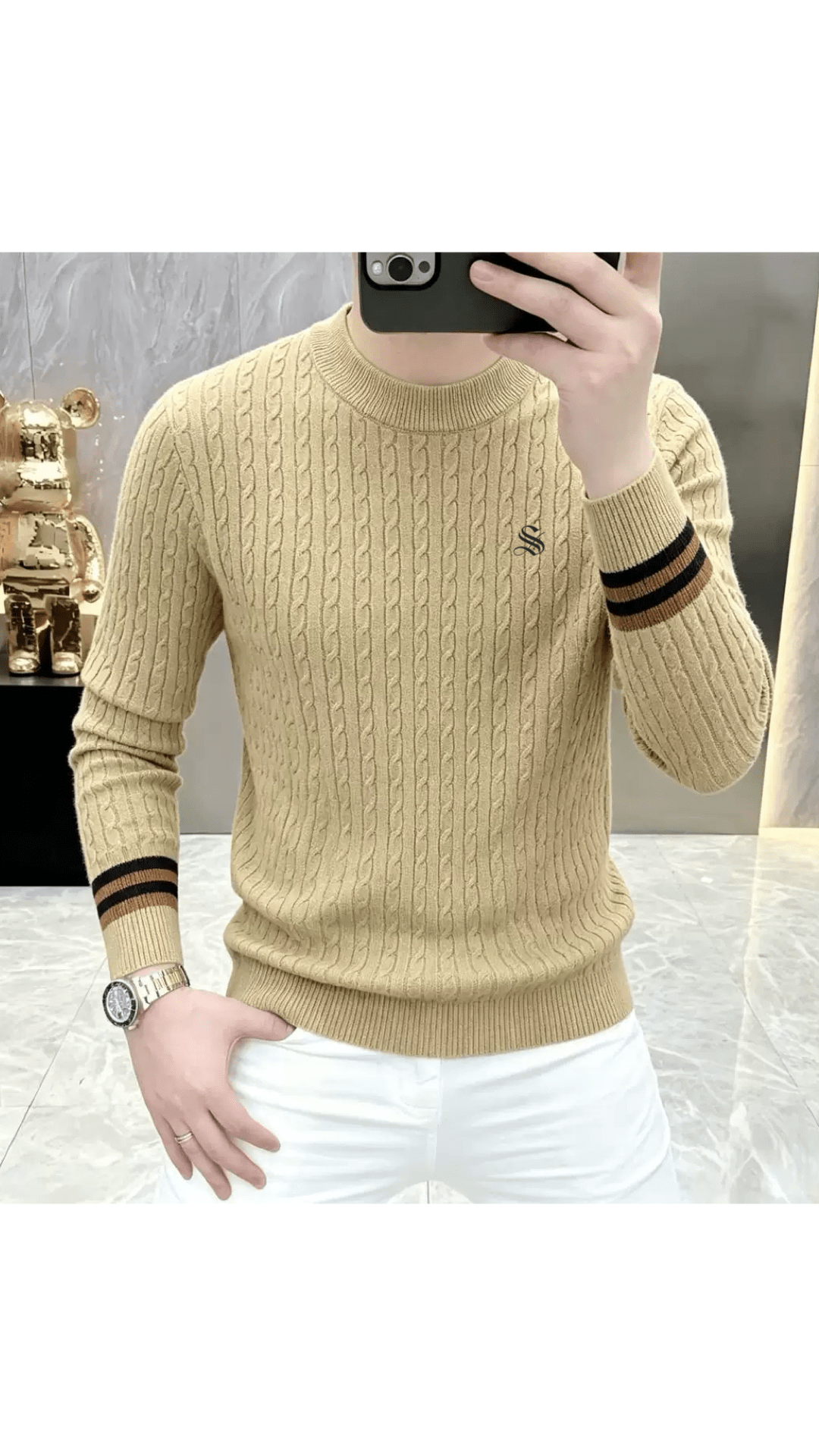 Suzunar 3 - Sweater for Men - Sarman Fashion - Wholesale Clothing Fashion Brand for Men from Canada