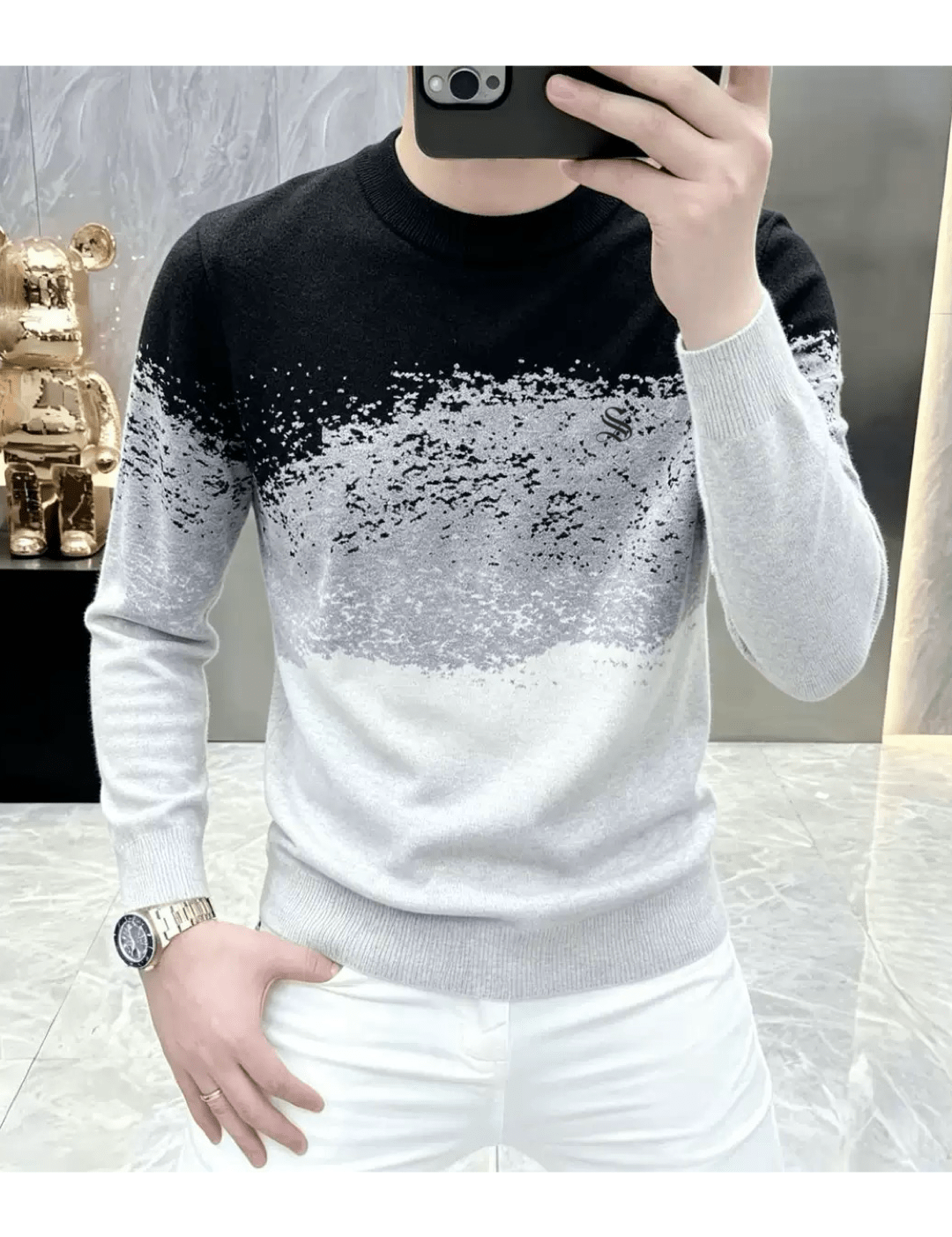 Suzunar 4 - Sweater for Men - Sarman Fashion - Wholesale Clothing Fashion Brand for Men from Canada