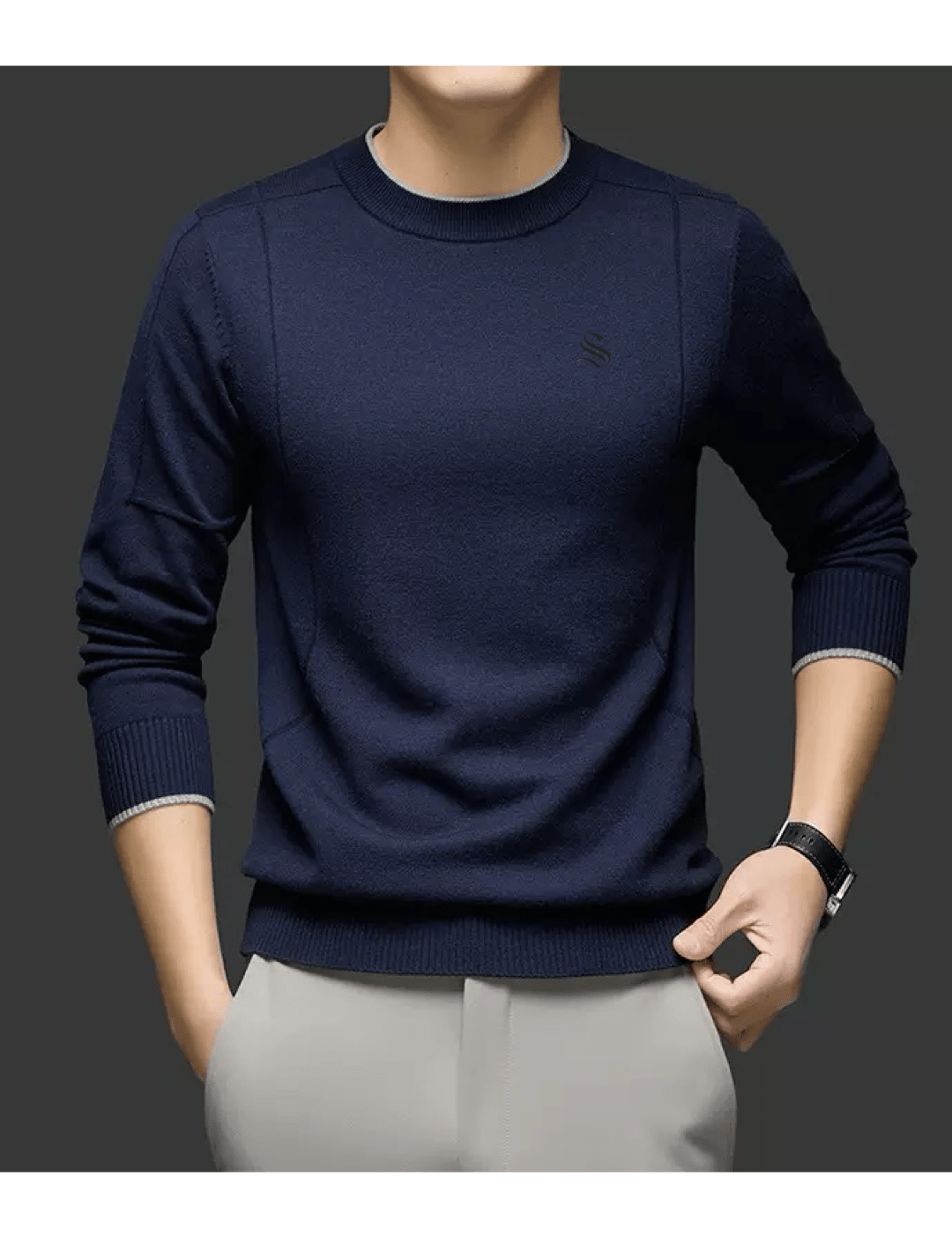 Suzunar 5 - Sweater for Men - Sarman Fashion - Wholesale Clothing Fashion Brand for Men from Canada