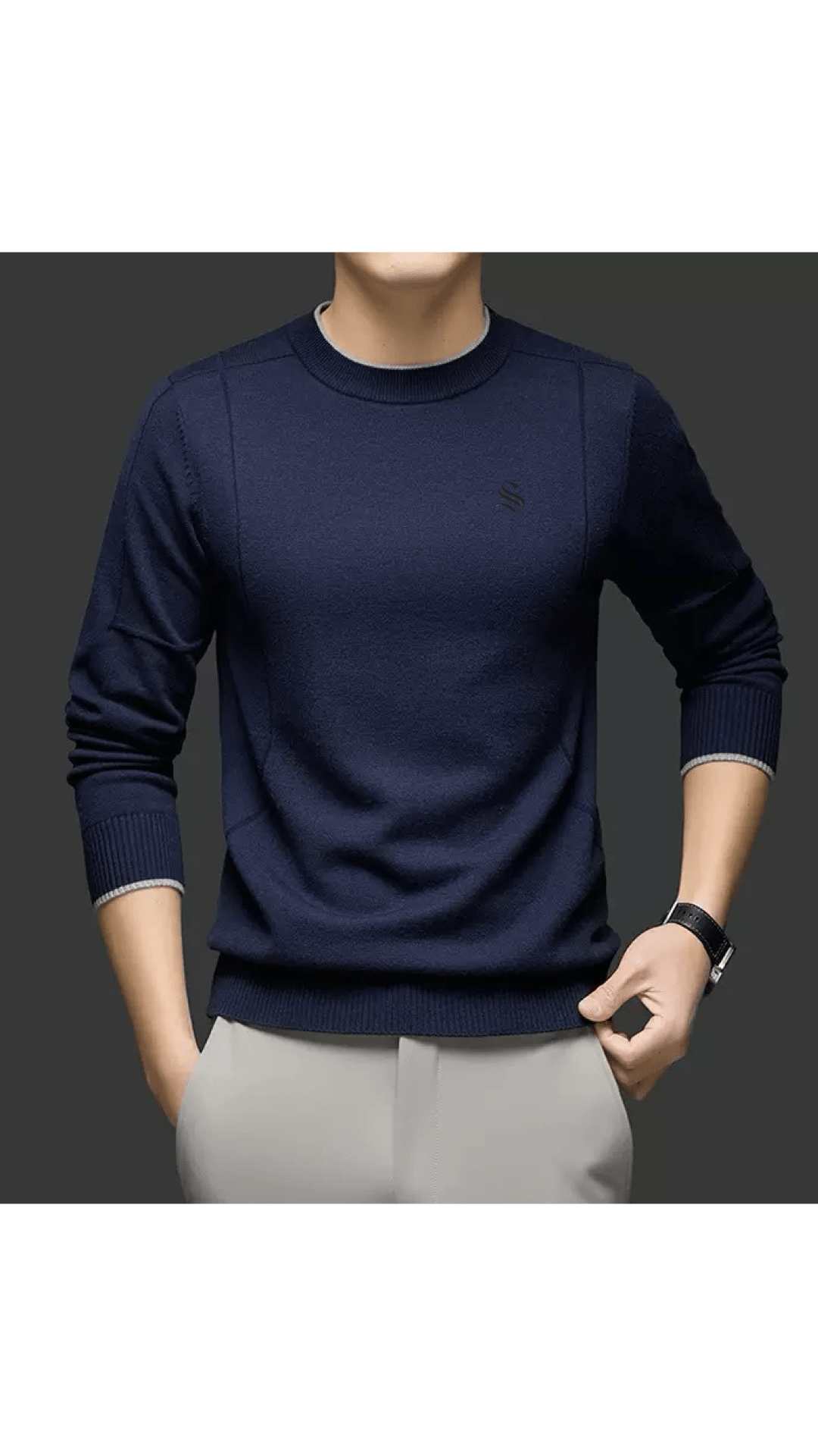 Suzunar 5 - Sweater for Men - Sarman Fashion - Wholesale Clothing Fashion Brand for Men from Canada