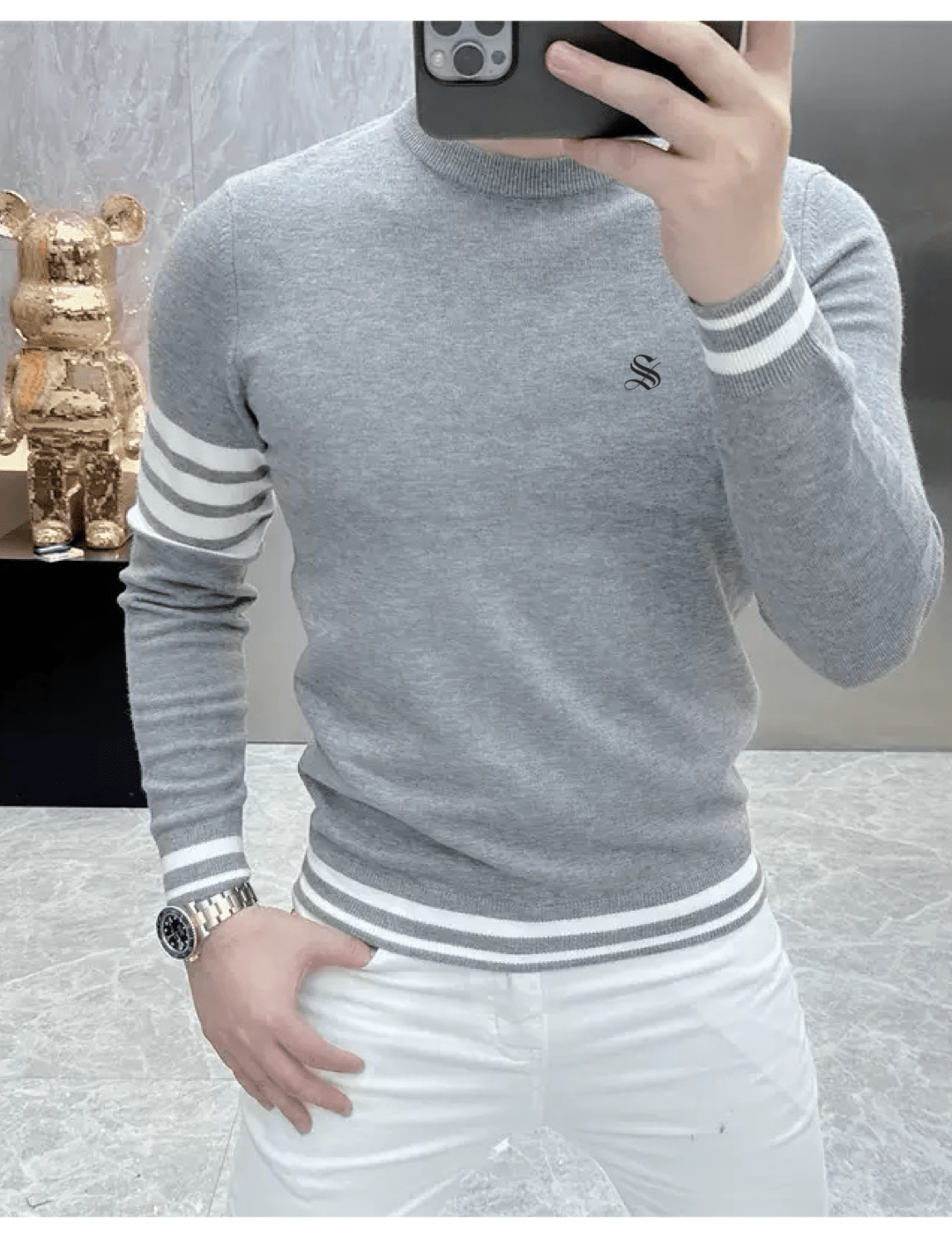Suzunar - Sweater for Men - Sarman Fashion - Wholesale Clothing Fashion Brand for Men from Canada