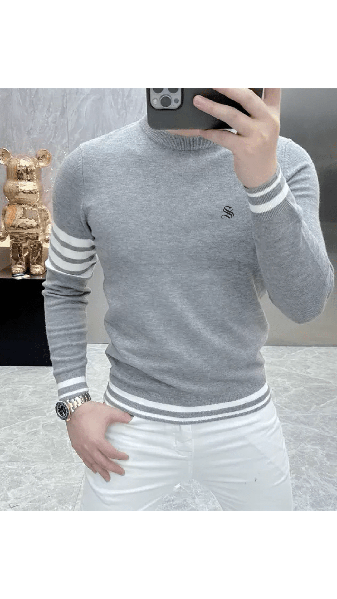 Suzunar - Sweater for Men - Sarman Fashion - Wholesale Clothing Fashion Brand for Men from Canada
