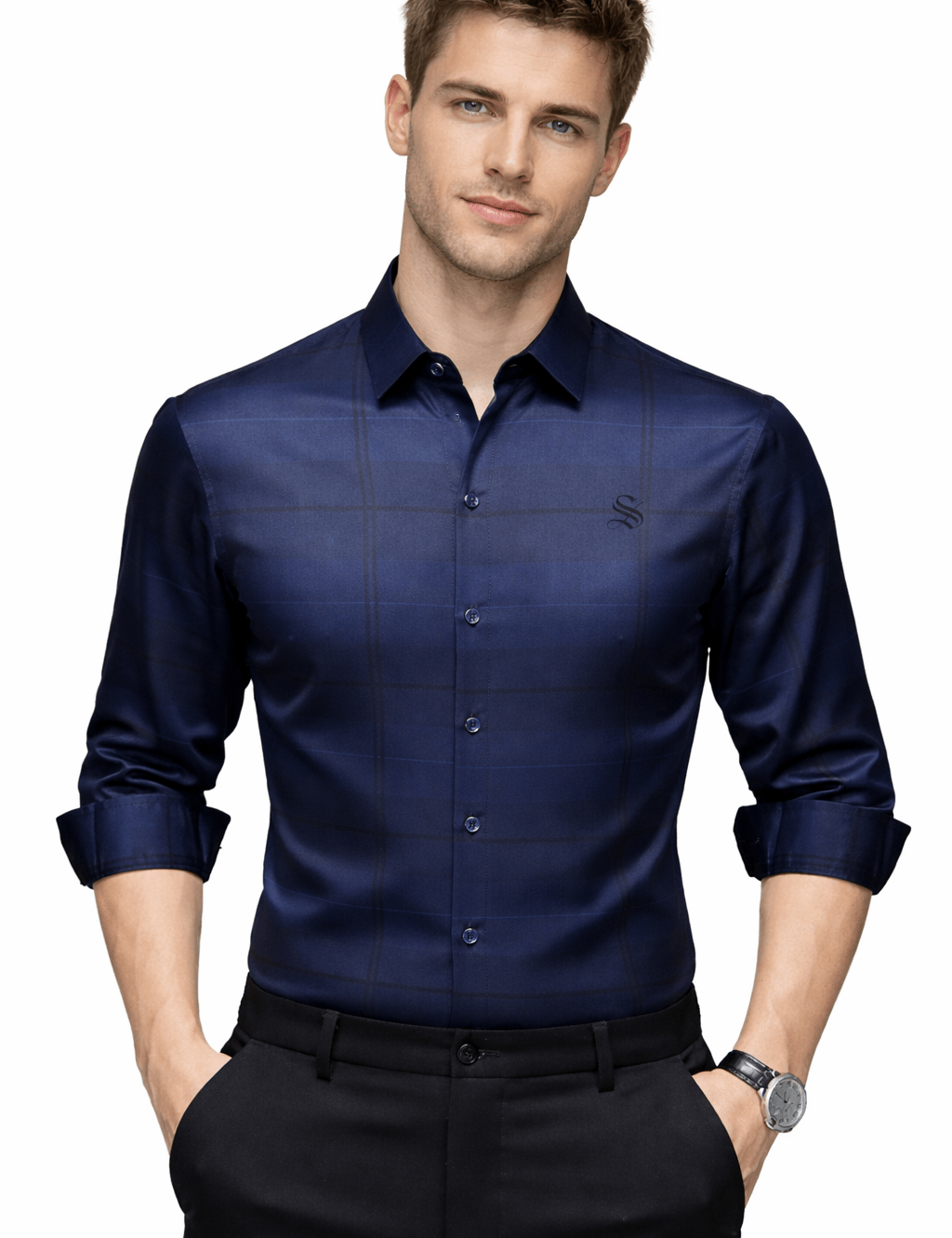 Swampol - Long Sleeves Shirt for Men - Sarman Fashion - Wholesale Clothing Fashion Brand for Men from Canada