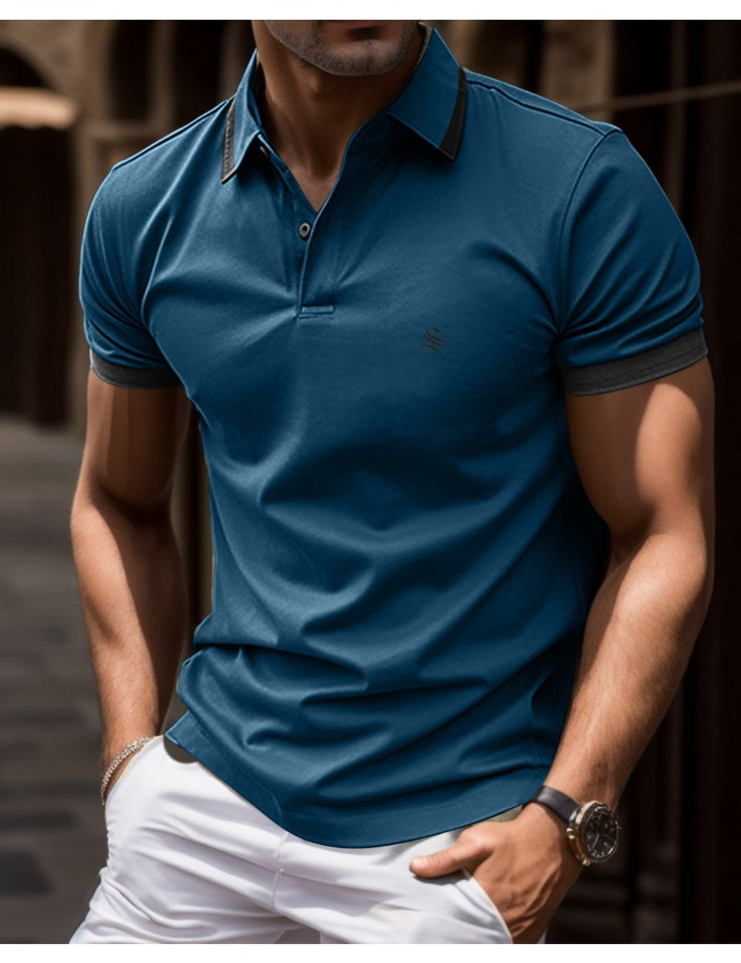 Syha - Polo Shirt for Men - Sarman Fashion - Wholesale Clothing Fashion Brand for Men from Canada