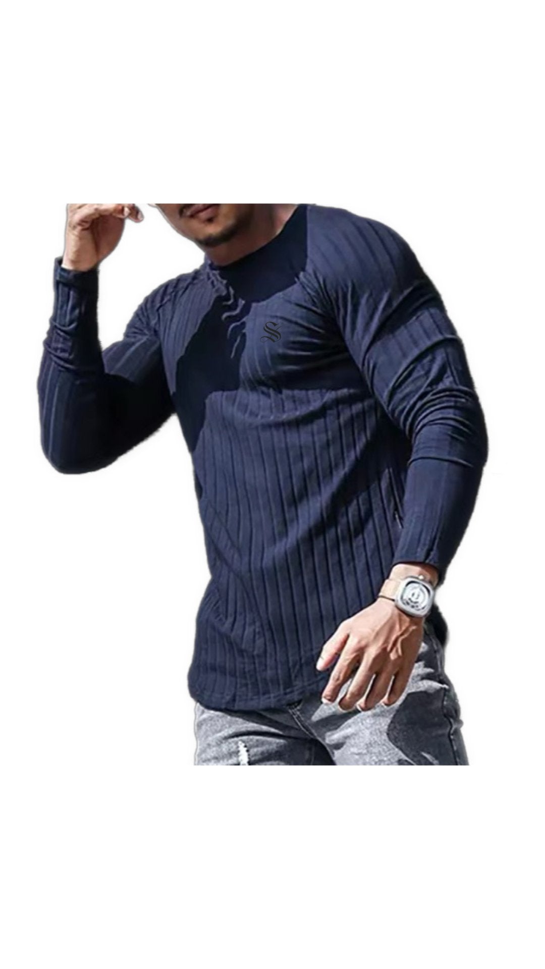 T3Trikes 3 - Long Sleeve Shirt for Men - Sarman Fashion - Wholesale Clothing Fashion Brand for Men from Canada