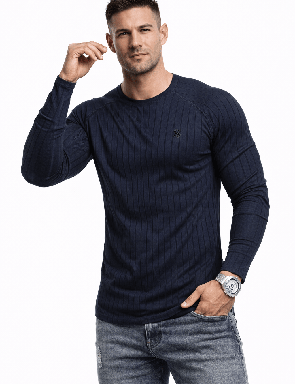 T3Trikes 3 - Long Sleeve Shirt for Men - Sarman Fashion - Wholesale Clothing Fashion Brand for Men from Canada