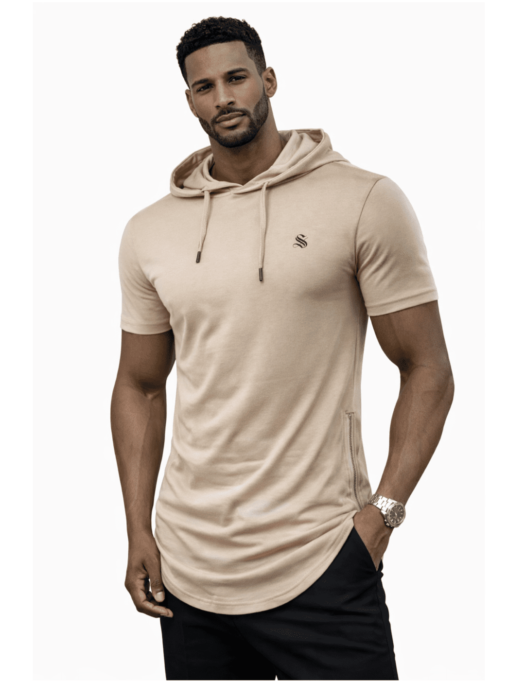 Tallcap - Hood T-shirt for Men - Sarman Fashion - Wholesale Clothing Fashion Brand for Men from Canada