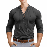 TangoMen - Long Sleeves B - Neck Shirt for Men - Sarman Fashion - Wholesale Clothing Fashion Brand for Men from Canada