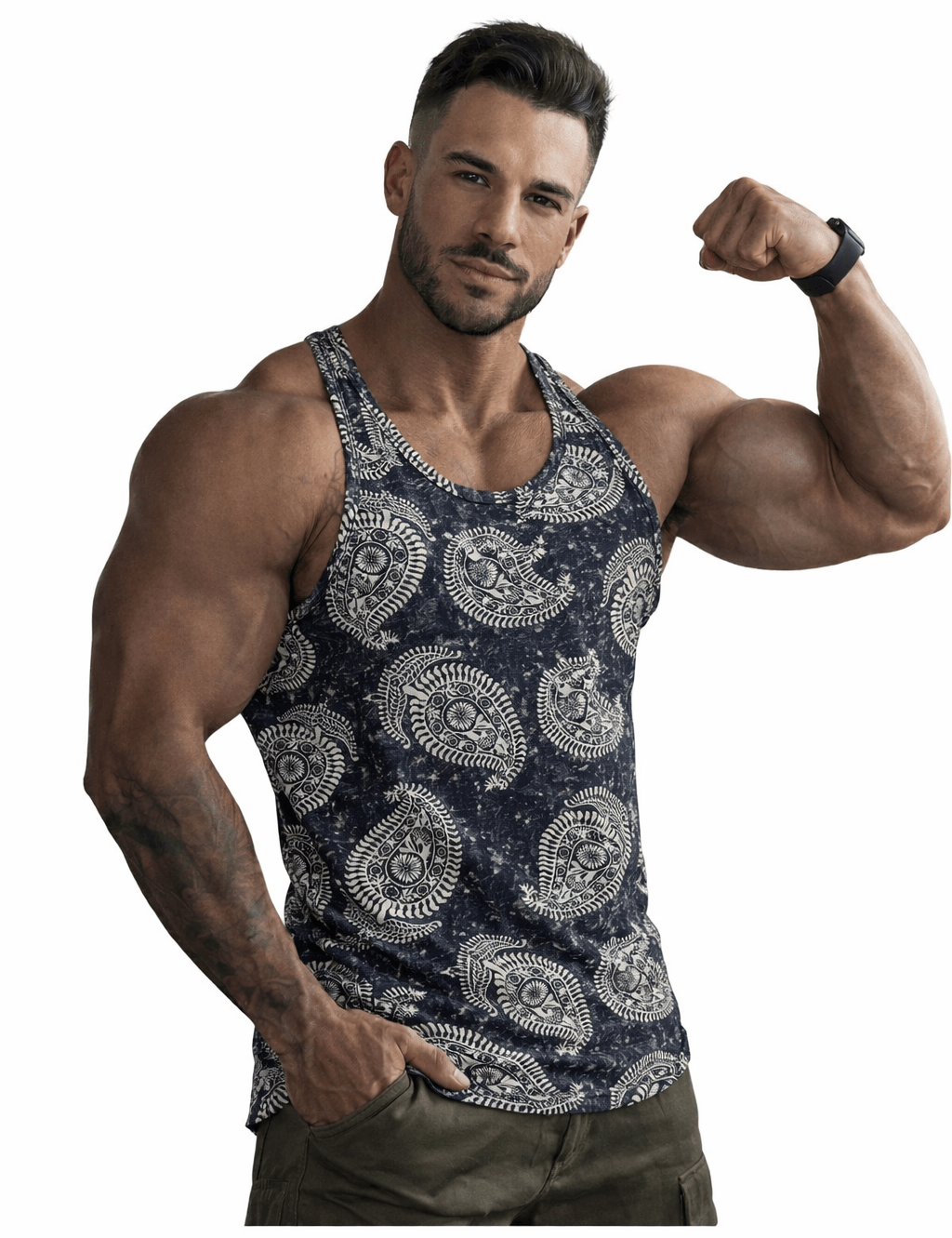 TankZrage 10 - Tank Top for Men - Sarman Fashion - Wholesale Clothing Fashion Brand for Men from Canada