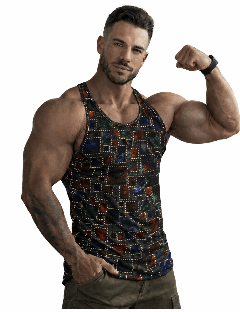TankZrage 12 - Tank Top for Men - Sarman Fashion - Wholesale Clothing Fashion Brand for Men from Canada